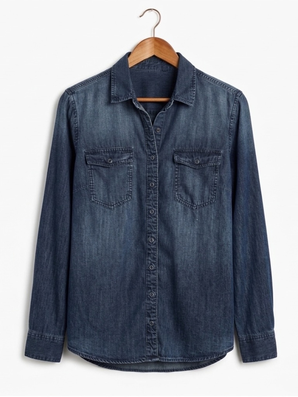 Buffalo Women’s Denim Shirt Small Button Down Long Sleeve